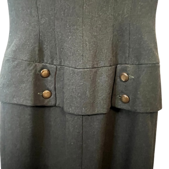 Irene Saltern 1950’s VTG Hollywood Designer Chic Brown Button Down Dress SZ S - Picture 10 of 15